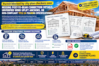design california structural framing plan and title 24 detail