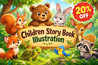 children story book illustration children story children story book illustration