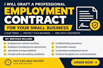 draft an employment contract for your small business