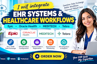 integrate epic oracle health meditech ehr hl7 fhir data exchange tebra workflow