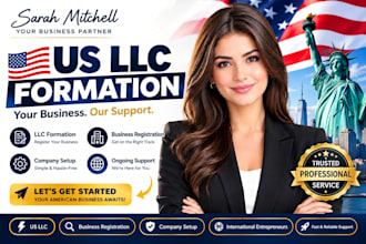 prepare US llc formation documents, operating agreement and ein setup
