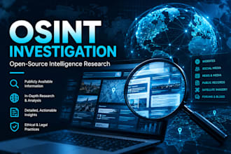online investigation, private investigator research and osint