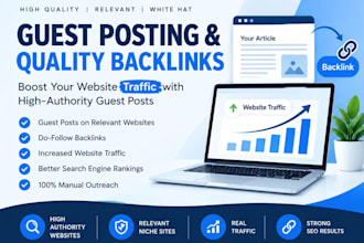 do guest post outreach to earn quality backlinks for SEO