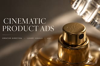 create luxury cinematic beauty product commercials