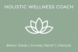 coach holistic wellness better sleep anxiety and lifestyle
