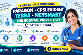 setup paragon cpsi evident tebra netsmart ehr hospital workflows patient intake