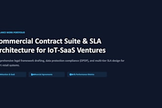 draft and review commercial contracts, msa, sow and nda