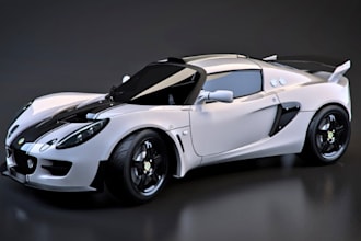 create realistic game ready 3d cars for unity unreal engine hard surface model