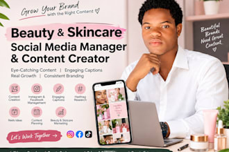 be your beauty and skincare social media manager and content creator