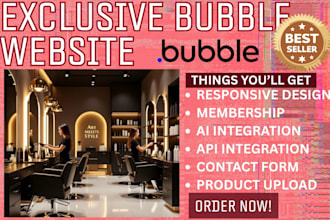 build bubble website for you salon, spa tanning massage therapy barber medi lash