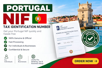 apply for portugal nif, tax id, portugal company setup for non resident and tax