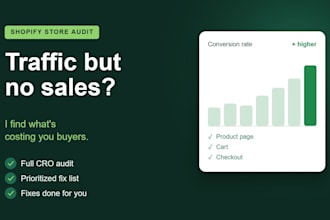 do a shopify store audit and conversion rate optimization