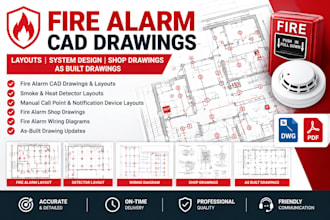 fire protection drawings autocad fire alarm