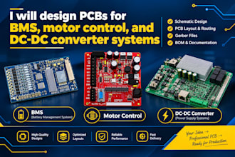 design pcbs for bms motor control and dc dc converter system