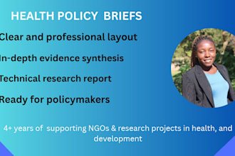 write a professional health policy brief