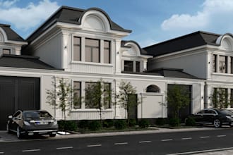 create realistic 3d exterior rendering for your house