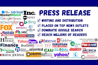 press release submit PR write press releases PR distribution publish PR