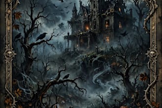 do horror dark horror art book cover illustration halloween