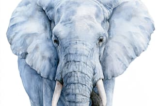 draw realistic animal illustration in watercolor