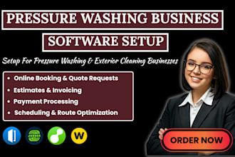 setup pressure washing business software via jobber housecall pro workiz