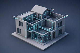 design a smart home automation poe security and pre wiring blueprint