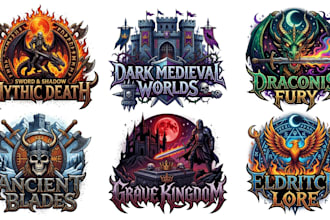 design japanese metal, visual kei and power metal lettering