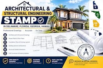 architectural and structural engineering stamp in delaware, florida, georgia, hi