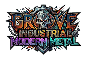 do groove metal, industrial metal and modern metal artwork