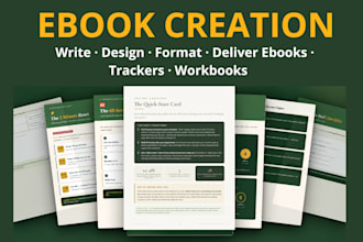 write and design a professional ebook pdf