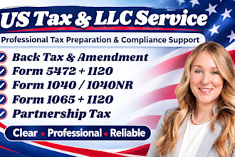 review your US tax return form 1040 1040nr and schedule c and US tax filing