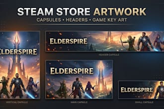 design cinematic steam capsule art for your indie game
