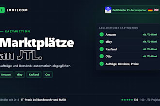 connect amazon, ebay, kaufland or otto to jtl wawi with eazyauction