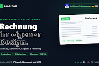 create jtl wawi print templates for invoices, delivery notes and xrechnung