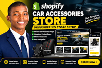 build a shopify car accessories dropshipping store