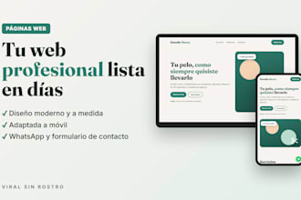 crear una pagina web profesional y moderna para tu negocio