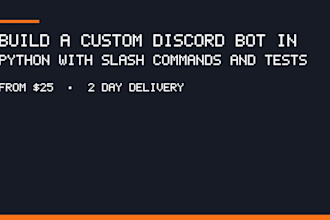 build a custom discord bot in python with slash commands