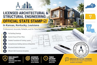 architecture and structural engineering stamp in kansas, kentuckey, louisiana