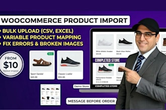 import your products to woocommerce