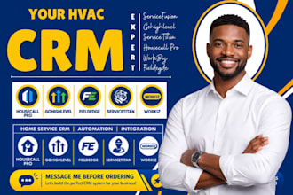 setup hvac CRM gohighlevel servicetitan housecall pro buildops workiz automation