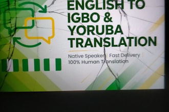 translate english to igbo and yoruba, and yoruba and igbo to english
