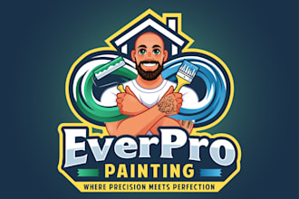 design meaningful creative painting logo