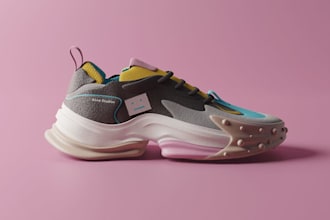design shoe, sneakers, footwear 3d model and photorealistic rendering