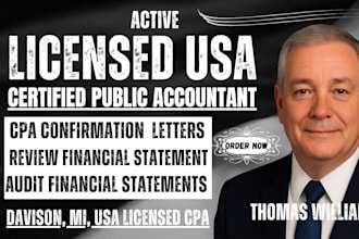 prepare CPA confirmation letter CPA financial statements reviewed and audited