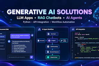 build ai agents, llm apps, and generative ai solutions