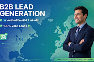 generate b2b leads with linkedin lead generation and email finding