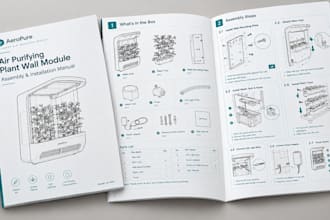 create product instruction manuals and assembly illustrations for your product