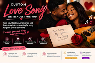 write a personalized love song for your special someone