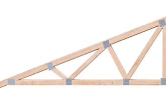 design mono pitch timber roof trusses for sheds and garages