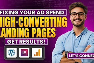 design a high roas sales landing page to stop wasted ad spend
