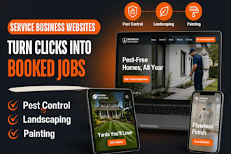 pest control website, landscaping, painting website